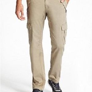 GUESS!! NEW MEN'S SLIM CARGO TWILL PANTS! SZ 30